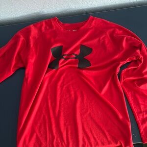 Under Armour Red Long Sleeve Tee